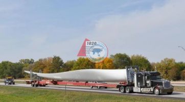 Перевозка лопастей ветрогенератора