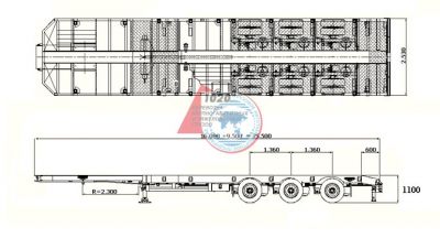 Трал телескопический 9074 Van Hool