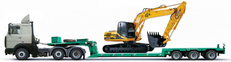 Трал для перевозки негабаритной спецтехники в транспортной компании АТП-1020