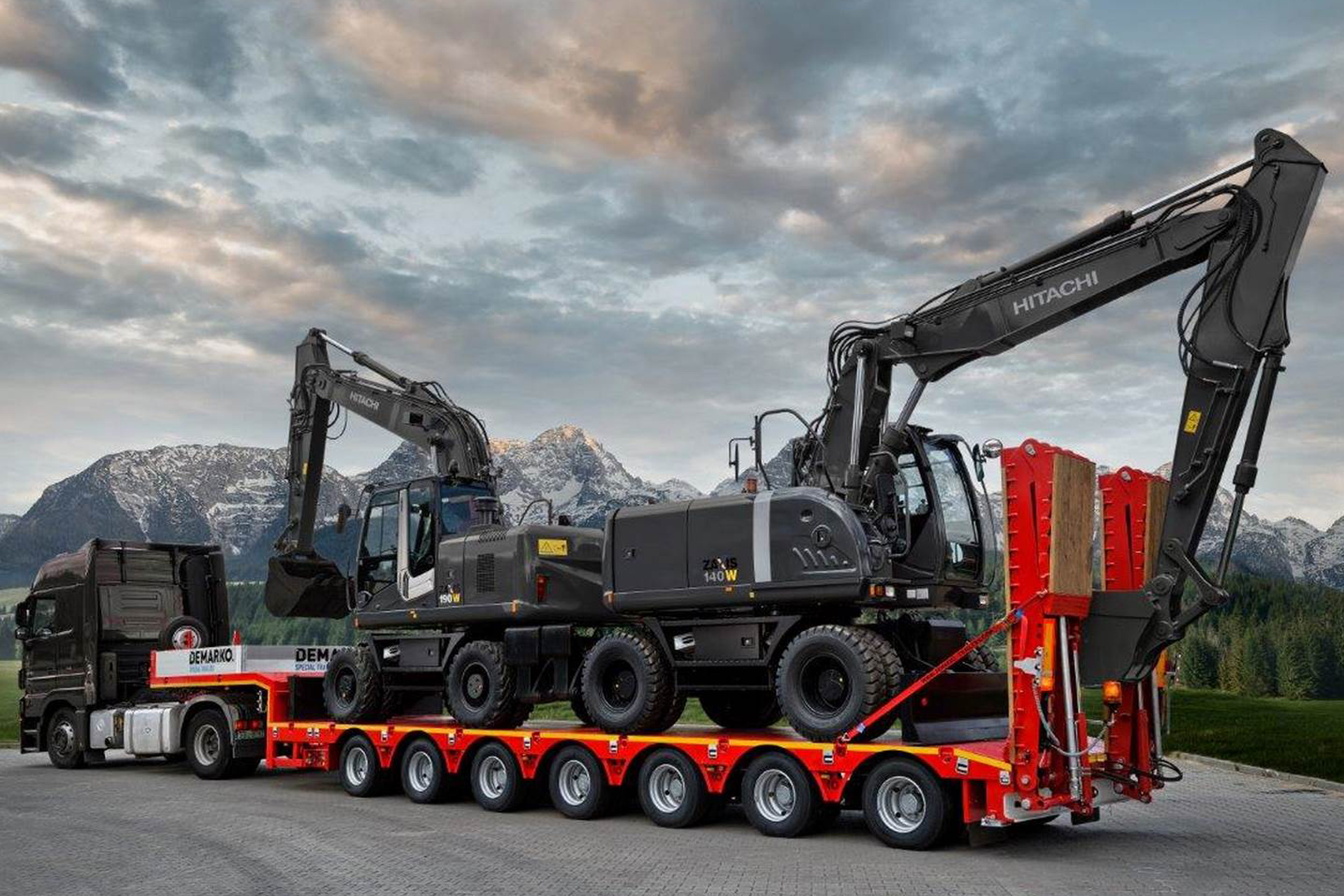 Перевозка спецтехники с помощью полуприцепа